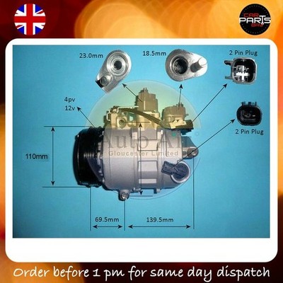 COMPRESSOR FOR FORD GALAXY MONDEO S-MAX 2.0 ECOBOOST 2.5 A/C PUMP