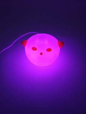 #ad #ad Ikea Spoka Cat Color Changing Night Light Kids Bedroom Cute M0801 Tested $35.00
