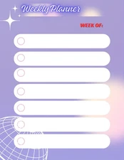 DIGITAL PRINTBAL WEEKLY PLANNER DOWNLOAD