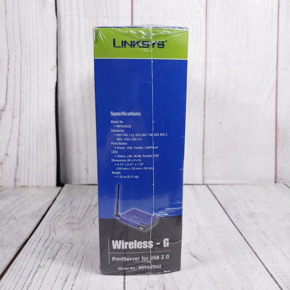 NEW SEALED - Linksys WPS54GU2 Wireless-G PrintServer for USB 2.0 - FREE SHIPPING - Image 4 of 4