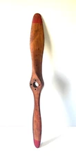 Vintage 30" Wood Model Airplane Propeller Or Wall Hanger Decoration Good-Cond