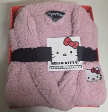 Hello Kitty Sherpa Lounge Robe Pink Special Edition Cozy New One Size Fits Most