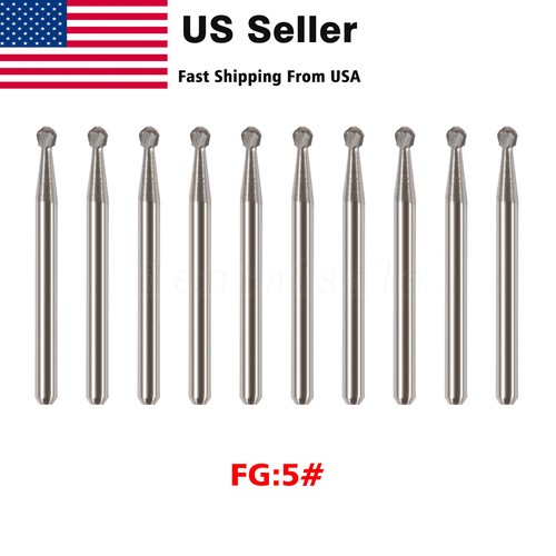 10Pcs FG Dental Carbide Burr Burs Drills FG 2/3/4/5/701/ 330/1558 for High Speed - Picture 68 of 142