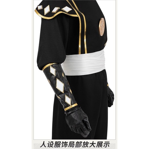 Power Rangers Black Ninja Morph Men Halloween Custome Cosplay Full Set for Adult - Picture 12 of 17