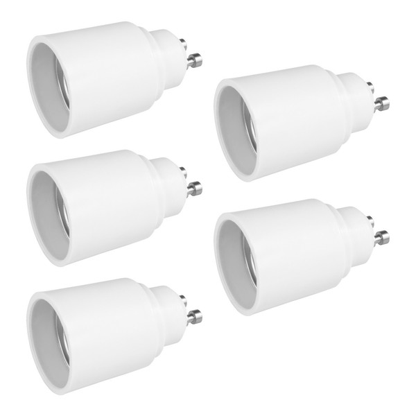 5X Lampensockel Adapter GU10 Auf E27 Fassung Sockel Stecker GlüHbirne Lampe Led-image