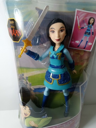 Disney Princess Warrior Moves Mulan Doll Hasbro 7 pieces included New Asian Gir - Picture 5 of 8