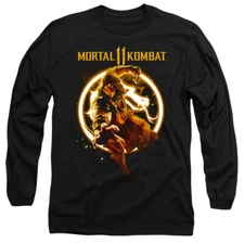 MORTAL KOMBAT XI SCORPION Licensed Adult Men's Long Sleeve Tee Shirt SM-3XL 