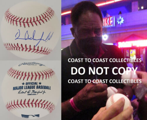 Dave Winfield New Yankees San Diego Padres signed MLB baseball COA exact proof  - Afbeelding 1 van 3