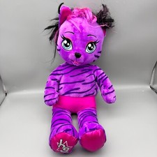 Build-A-Bear BAB Honey Girls HG Teegan Purple Star 21  Plush Doll Tiger Cat