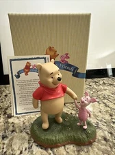 Disney Pooh & Friends Let's wander and wonder together  Pooh and Piglet NIB COA