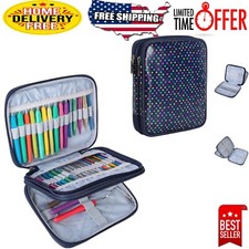 Compact Waterproof Crochet Hook Case - Stylish Storage for Needles  Accessories