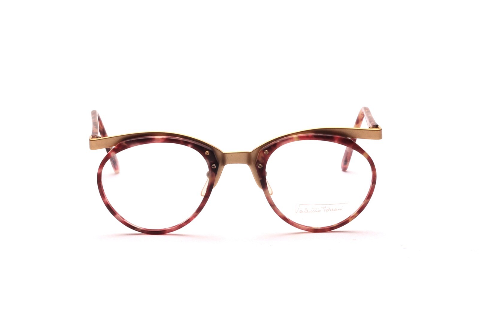 Валентино Тоскани Брилле Фассунг Kombi Metall Acetat Herren Panto Gold Braun