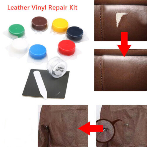 Leather Repair Kit Filler Vinyl DIY Car Seat Patch Sofa Rips Holes Professional - Zdjęcie 1 z 12