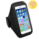Vertical Sports Pouch Black Sport Armband for iPhone SE (2020), 8, 7, 6s, 6