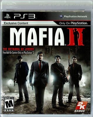 Mafia II: The Betrayal Of Jimmy (PS3, Sony PlayStation 3) CIB