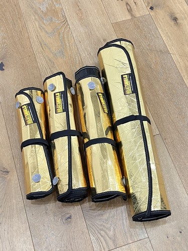 GOLD Sun Shade for Lexus Gx470 Windshield Heat SunScreen Shield COMPLETE SET 8pc - Picture 13 of 14