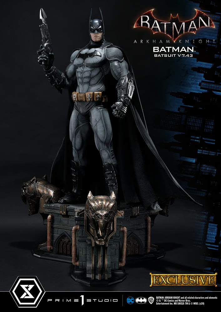 Sideshow Exclusive BATMAN ARKHAM KNIGHT BATSUIT V743 1:3 STATUE