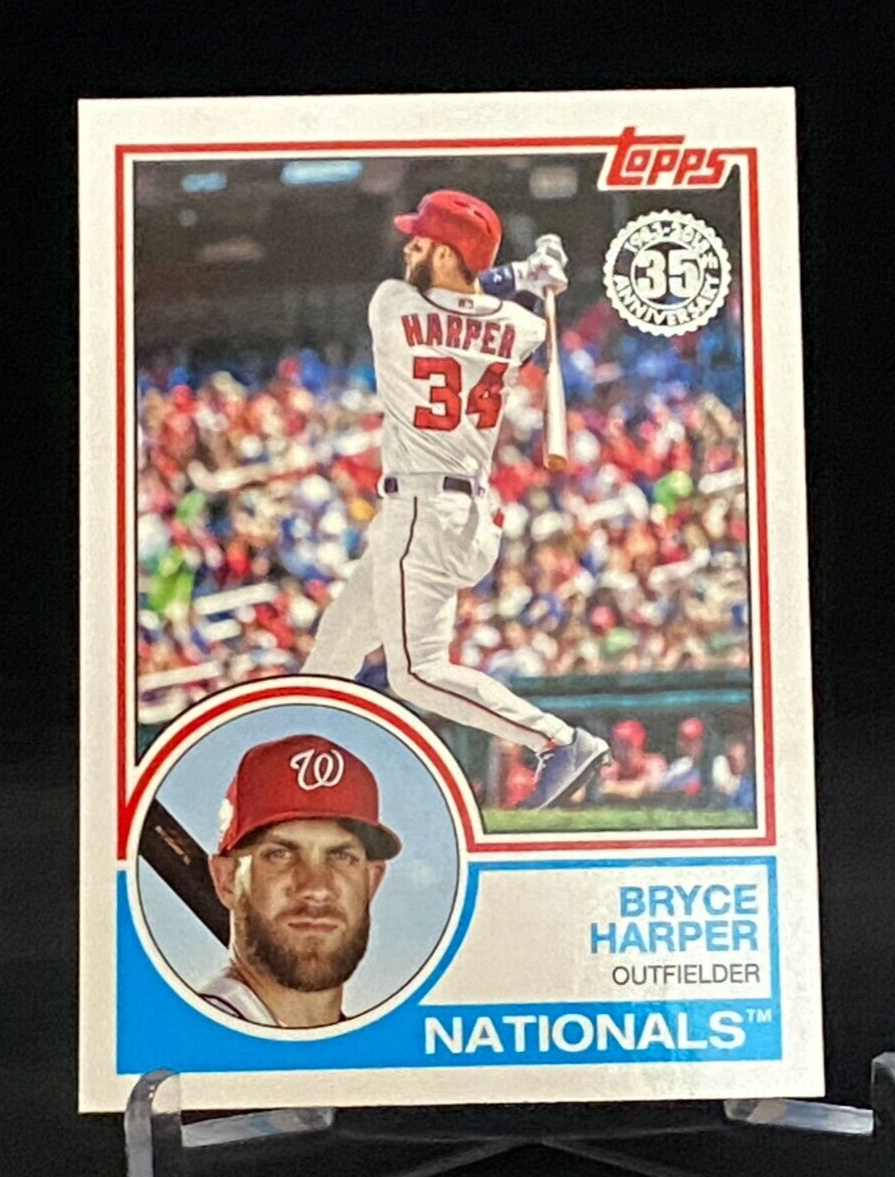 応援グッズ Washington Nationals Bryce Harper 2018 Topps Update '83 #83-45 Bryce Harper Washington Nationals | eBay