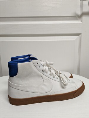 Nike Blazer Mid '77 ID By You White Canvas Blue Gum Sole Size