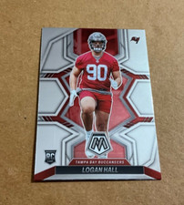 2022 Panini Mosaic 380 Logan Hall Rookie Tampa Bay Buccaneers Football Card. rookie card picture