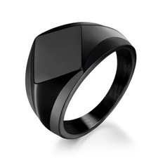 Mens Stainless Steel Ring Band Jewelry Gothic Punk Rocker Signet Polished Cool