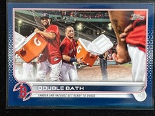 2022 Topps Series 1 Boston Red Sox Team Card Double Bath Blue Parallel ⚾️
