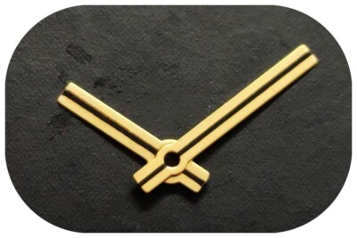 Zeigerpaar 150/090 Zeiger Balken Gold ETA vintage watch hands 1,50/0,90mm   DG2