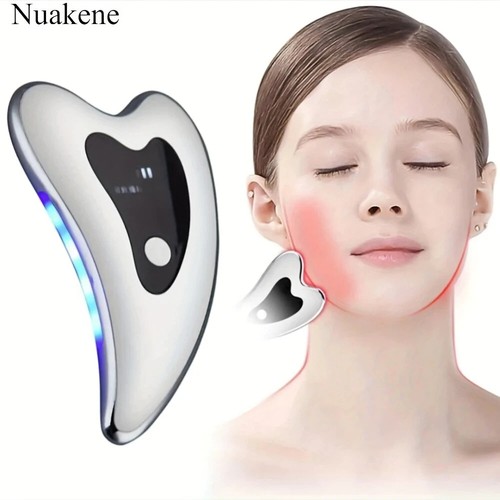 Nuakene Elektrische Wiederaufladbare Gua Sha Gesichtsbehandlung mit Wärme & Vibration - Bild 5 von 6