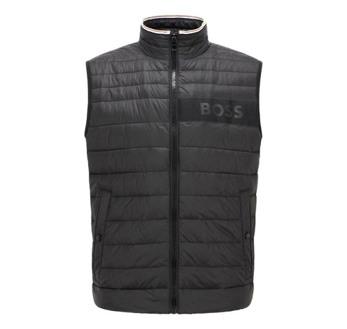 Boss Water-Repellent Darolan Gilet Color: Black, Size: US 40