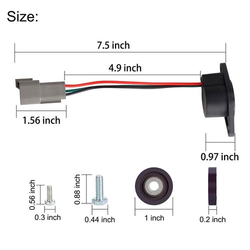 Golf Cart High Speed Magnet Speed Sensor Fit for Club Car IQ ADC Motor 102704901 - Picture 2 of 7