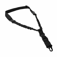 WLT Rifle Bungee Cord 1 Single Point Sling Quick Detach Connect Adjustable Black