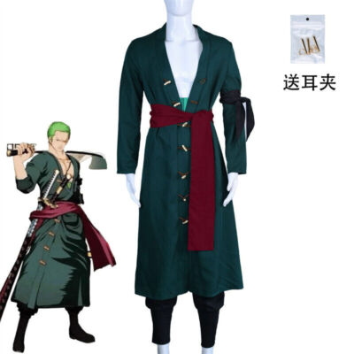Kid Adult One Piece Roronoa Zoro Cosplay Costume Outfits Halloween Party  Dress