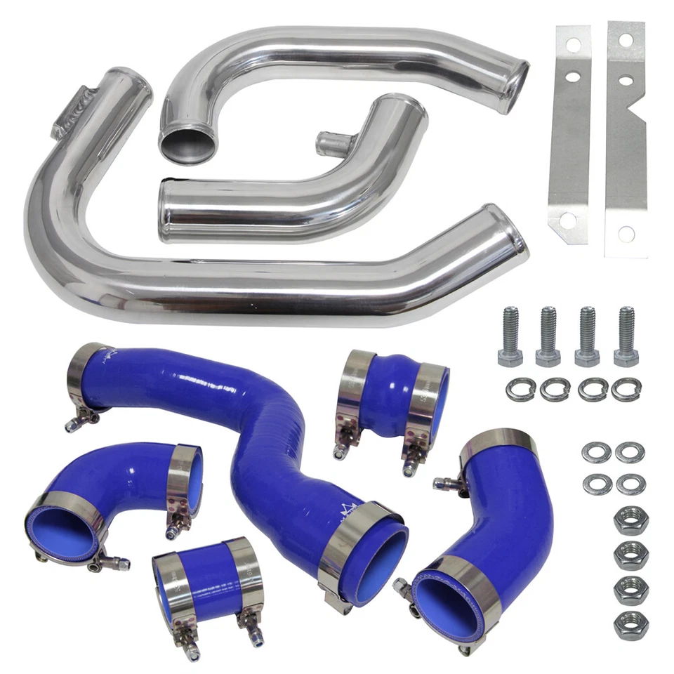 Kit de tubería intercooler azul para Audi A4 1.8T Turbo B6 Quattro 2002-2006 Foto 2 de 4