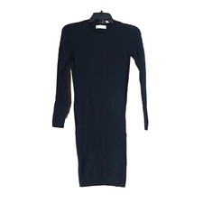 Everlane The Luxe Sweater Dress Long Sleeve Wool Blend Ribbed Size XXS City Fall