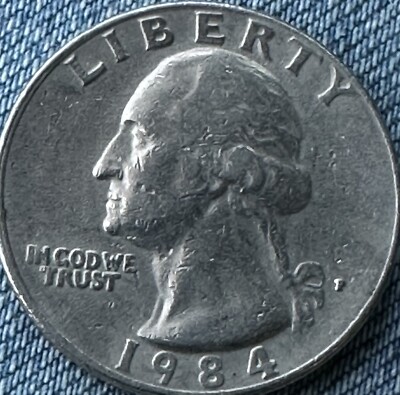 1984 “P” Washington Quarter Filled In Mint Mark DDO & DDR Rare