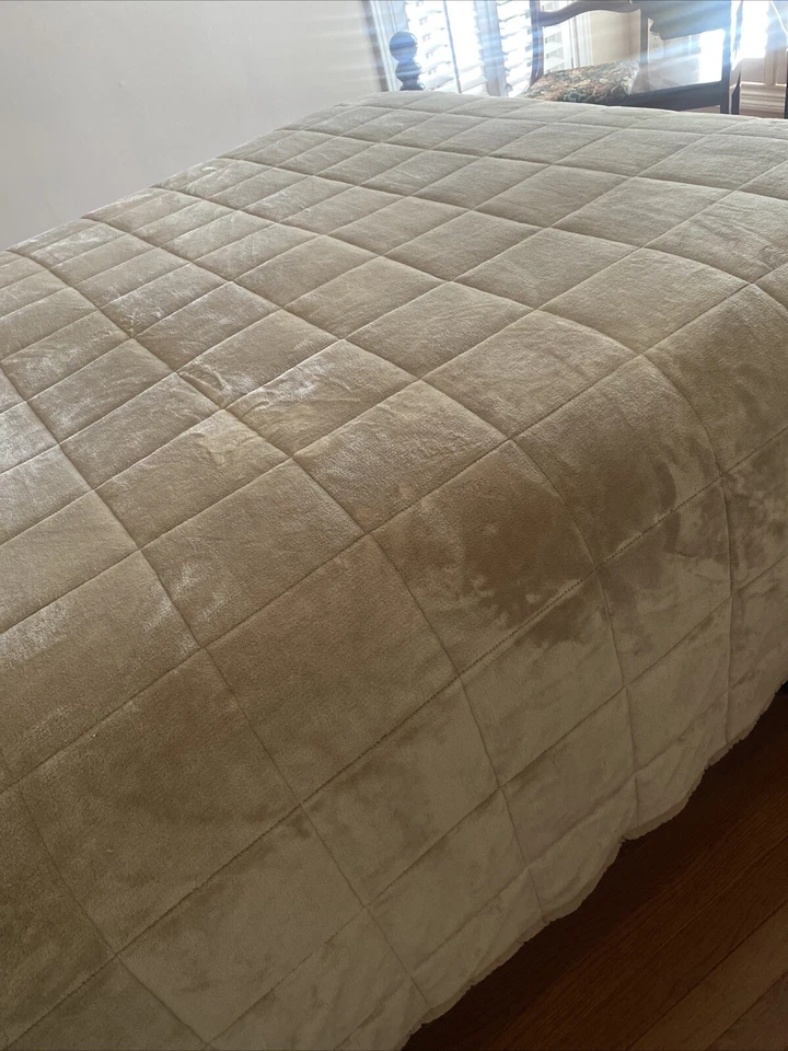 Edredón manta reina de gran tamaño de satén Cuddledown Foto 4 de 4