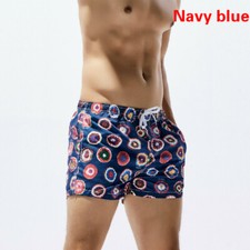 Men Swimwear Beach Shorts Surf Pants Quick Dry Trunk Swim Briefs Swimsuit Green