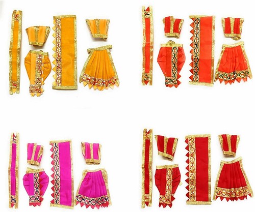 Radha Krishna Poshak - Set of 4 YUGAL 