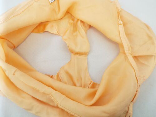 VTG 1930s Peach Pink Rayon Tap Pants Lingerie Panties Side Buttons Tag 19 Floral - Picture 11 of 18