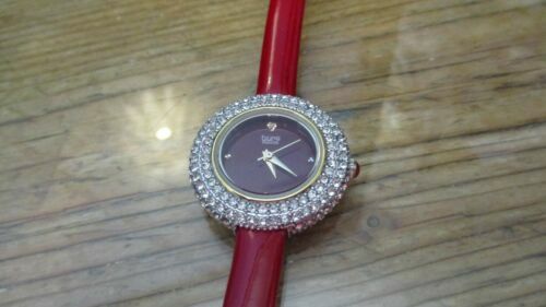 Burgi BTV011 Rhinestone SS Watch Mint Green Crocodile  display picture 3