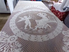 dessus de Lit  en Filet 256 cm x 210 cm Motifs Angelots