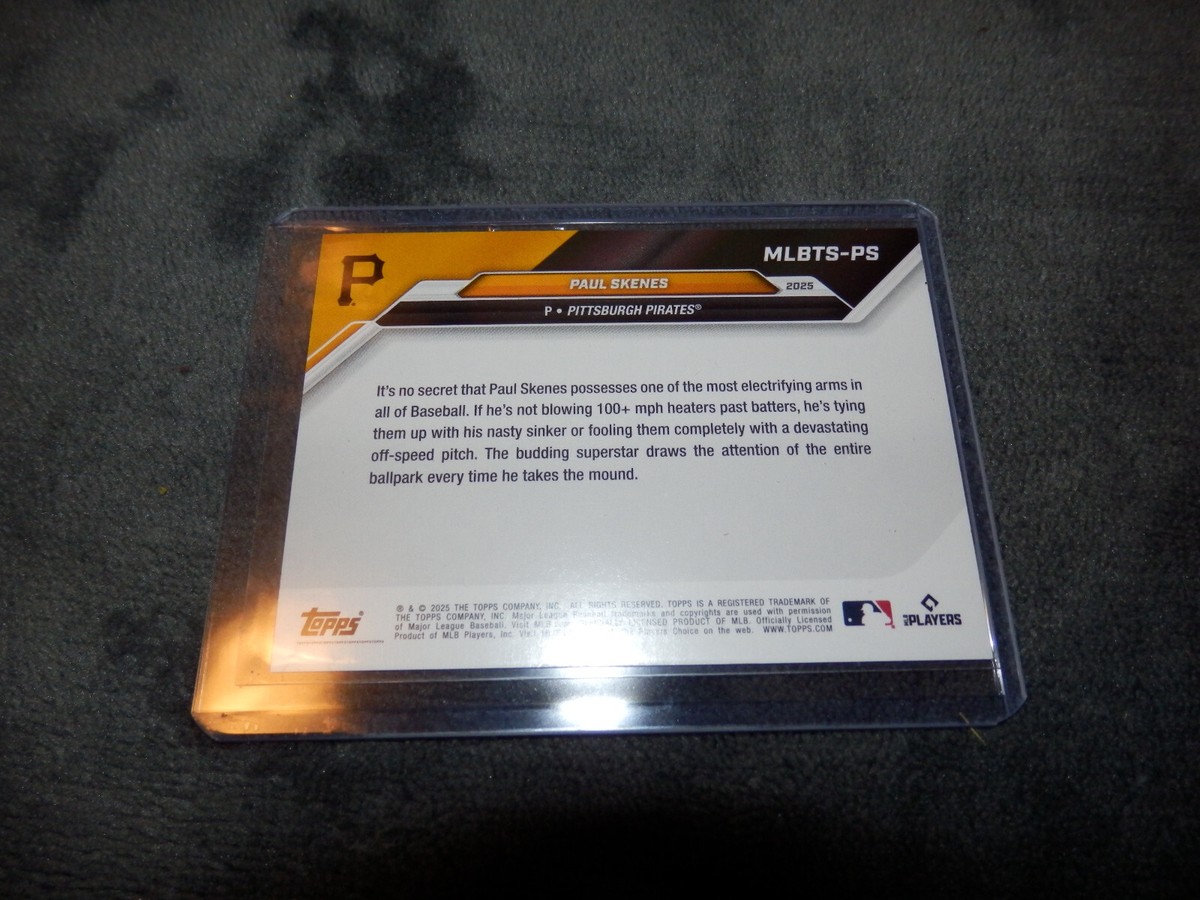 Paul Skenes MLB The Show 25 Exclusive Topps Now Cover Athlete Card 