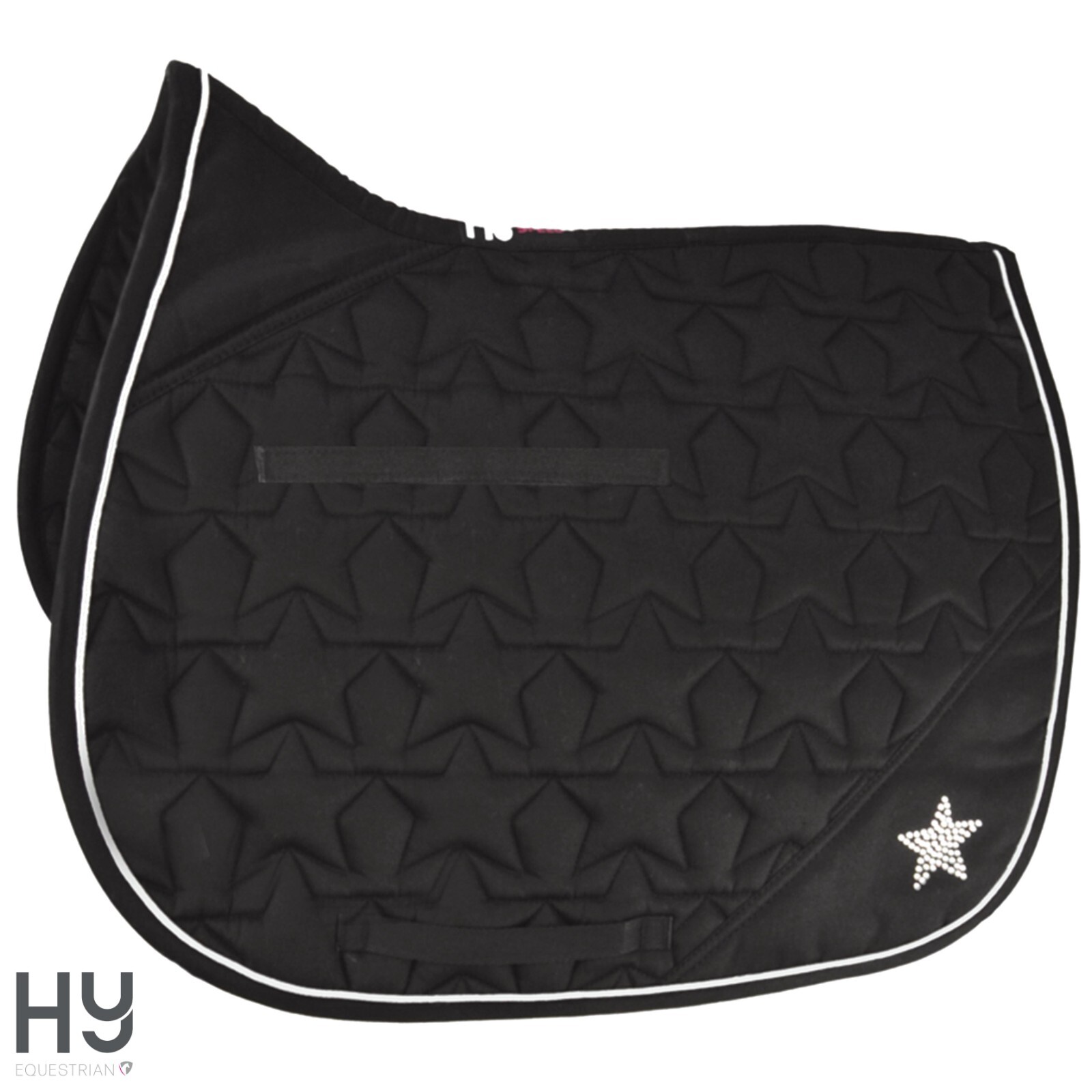 BLACK PONY SADDLE PAD    Diamante All Purpose Saddle Cloth by Hy Equestrian