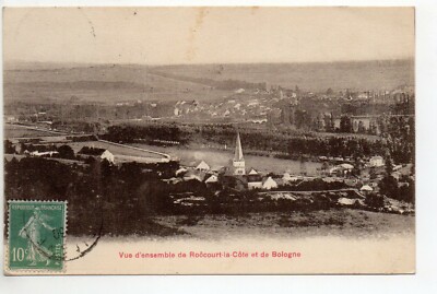 ROOCOURT LA COTE Haute Marne postcard 52 overview with Bologna