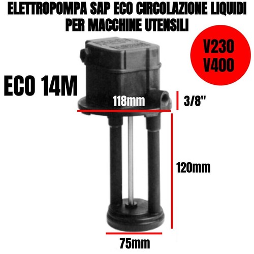 ELETTROPOMPA POMPA SAP PER SEGA MACCHINE UTENSILI RICIRCOLO ACQUE 230/400 VOLT - Foto 10 di 11