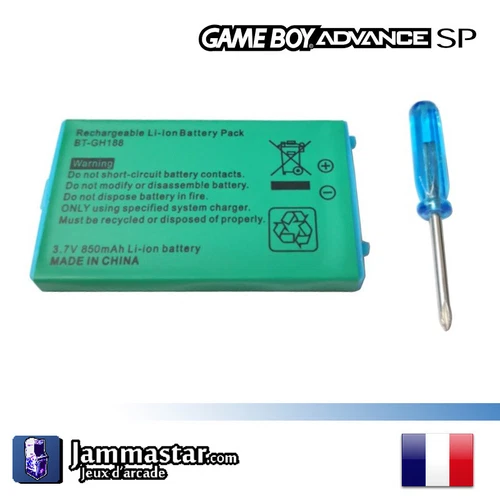 Nintendo GameBoy Advance SP - GBA SP - 850mah - 3.7V - Battery