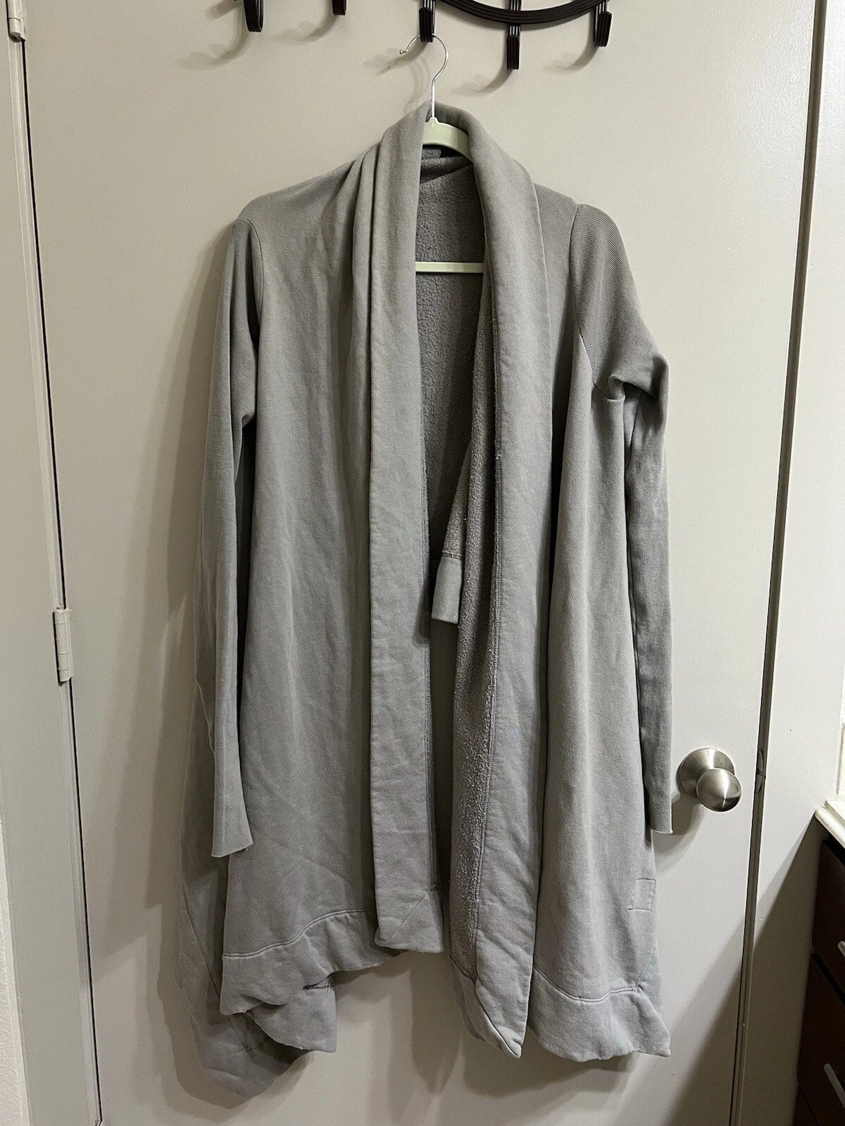 Giacca Rick Owens cotone alta bassa aperta davanti taglia M (articolo A48)