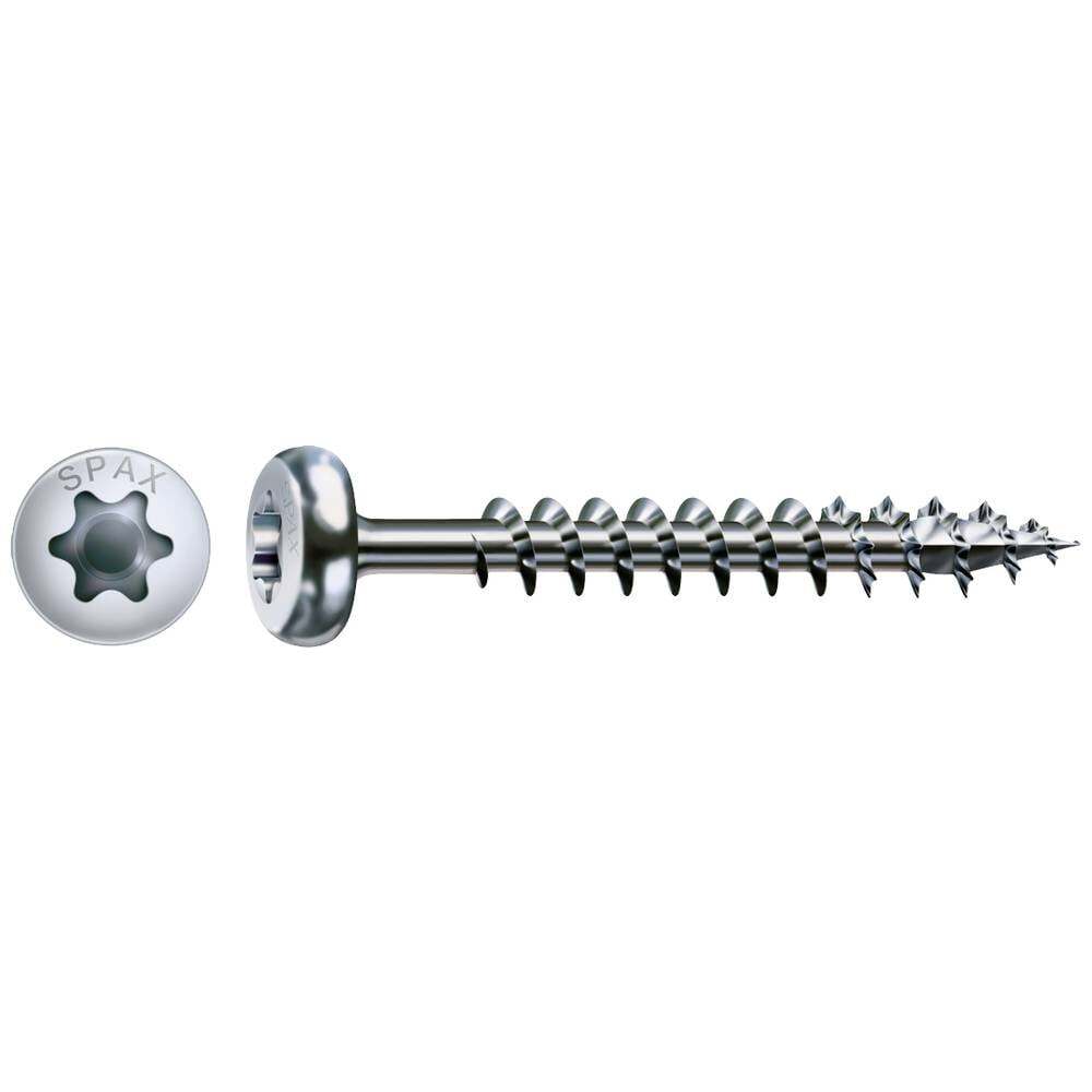 SPAX 0201010400605 Vite da legno 4 mm 60 mm T-STAR plus Acciaio WIROX 500 pz.