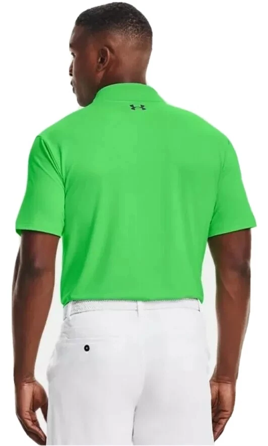 Lime green sale under armour polo