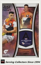 2018 Select AFL Legacy All Australia Team Card AA21 Dylan Shiel (GWS)
